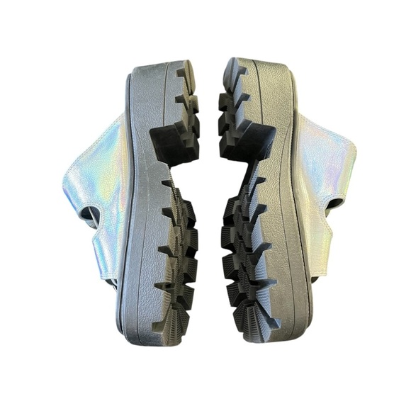 SHELLYS LONDON x DOLLS KILL Amber Flower Chunky Sole Sliders - Picture 5 of 13